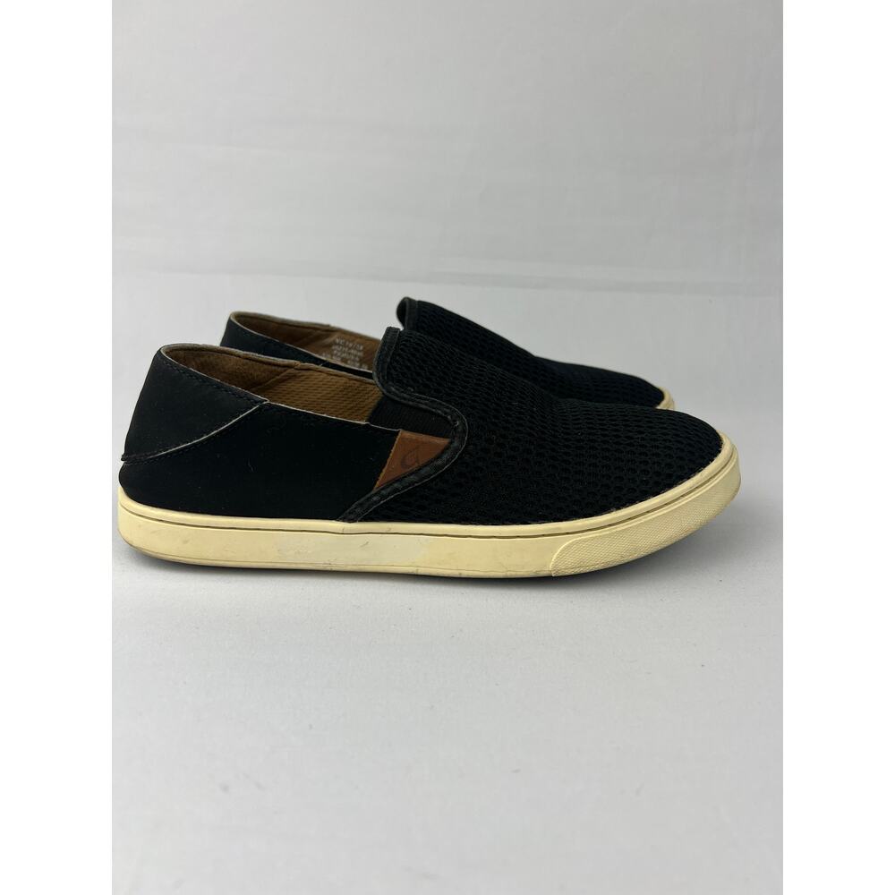 SurfCore OluKai Women’s Pehuea Black Mesh Slip-On Loafers Size 7.5 (EUR 38)